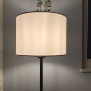 White lampshade for floor lamp